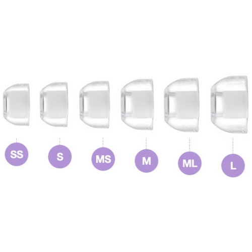 아즈라 세드나이어핏 크리스탈 갤럭시 버즈2 프로 클리어 펄 이어팁 (3쌍, M+ML+L)_이미지
