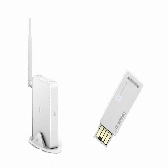 EFM ipTIME N104 공유기 패키지 (+ N100UM USB 2.0 무선랜카드)_이미지