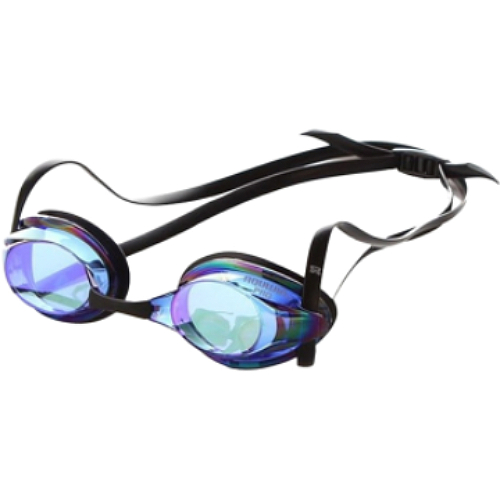 아하스포츠코퍼레이션 아쿠윈 레인보우 미러코팅 선수용 수경 CR-40RVM RVBL/D.BLBK