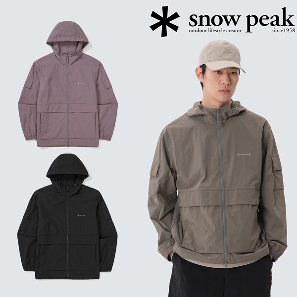 스노우피크 타슬란 포켓 바람막이 S25MMLWB50BK