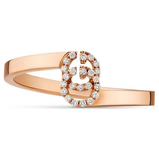 구찌 반지 러닝 GG Running ring in yellow gold with diamonds 457127 J8540 8000_이미지