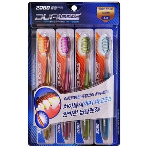 2080 듀얼코어 초미세모 칫솔 (12개)_이미지