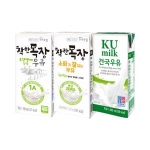건국유업 멸균 우유 200ml (24개)_이미지