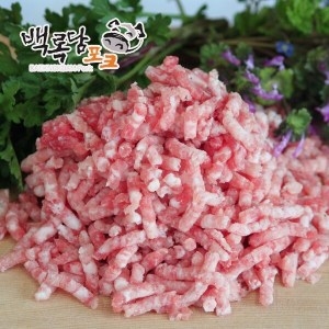 백록육가공 백록담포크 제주흑돈 뒷다리살 다짐육 2kg (1개)