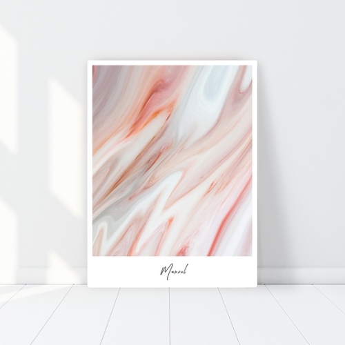 오홀리브 마블코랄 기본다리 접이식 액자테이블 (60x40cm)_이미지