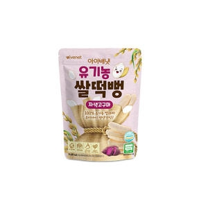 아이배냇 유기농 쌀떡뻥 자색고구마 30g (6개)_이미지