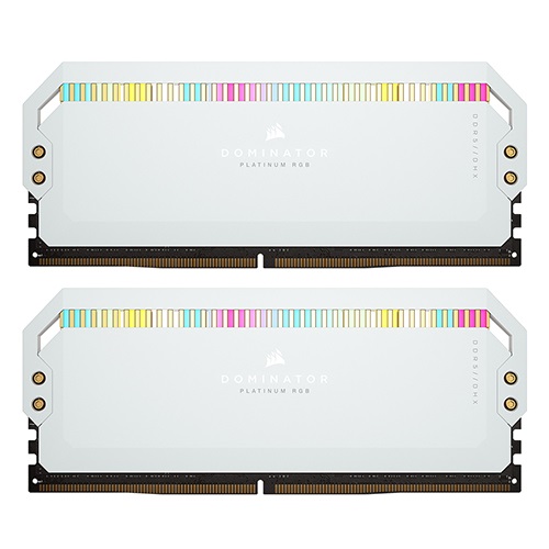 CORSAIR DDR5-5600 CL40 Dominator Platinum RGB WHITE INTEL 패키지 (64GB(32Gx2))_이미지