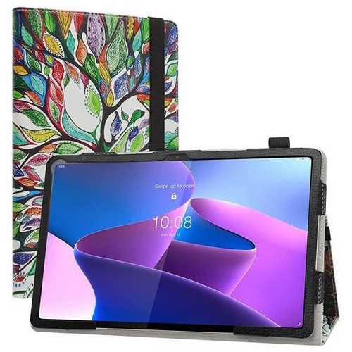 LiuShan 레노버 탭 P12 프로 12.6 PU 가죽 슬림 접이식 스탠드 커버 케이스