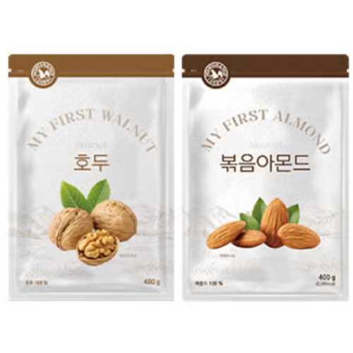 산과들에 호두 400g + 볶음아몬드 400g