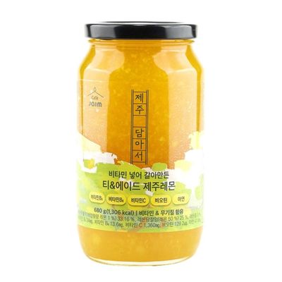 자임에프앤비 비타민 넣어 갈아만든 티&에이드 제주레몬 680g (1개)