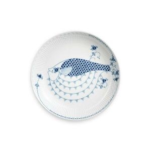 로얄코펜하겐 로얄크리처스 쉘로우 볼 25cm 블로우 피쉬_이미지