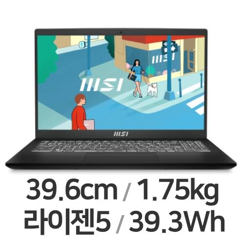 MSI 모던시리즈 모던 15 B7M-R5이미지입니다. 누르면 해당 게시물로 새창이동합니다.
