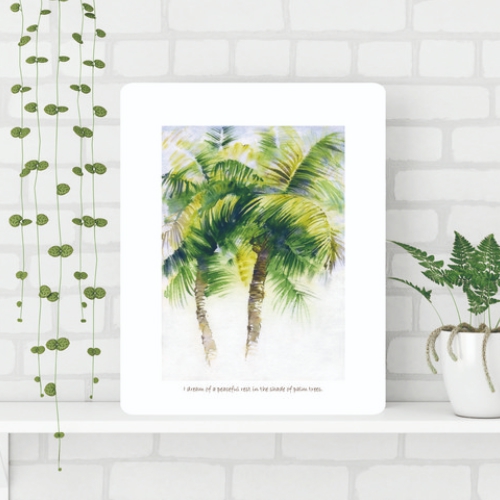 가온 야자수그늘 접이식 액자테이블 (60x48cm)