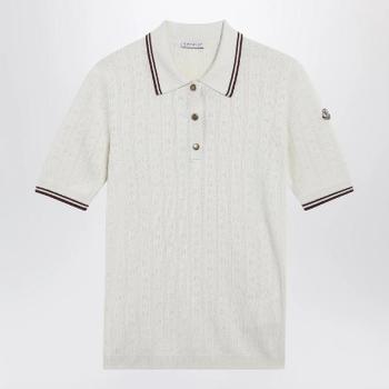 몽클레르 White cotton polo with diamond pattern 9A00005M9371/XM_MONCL-043_323..