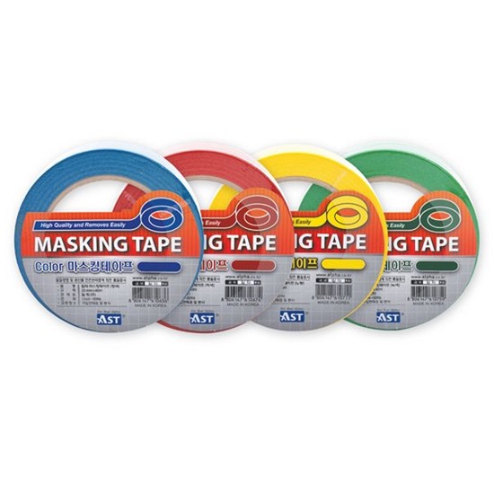 알파 아스트 칼라마스킹테이프 9mm x 15m 3개