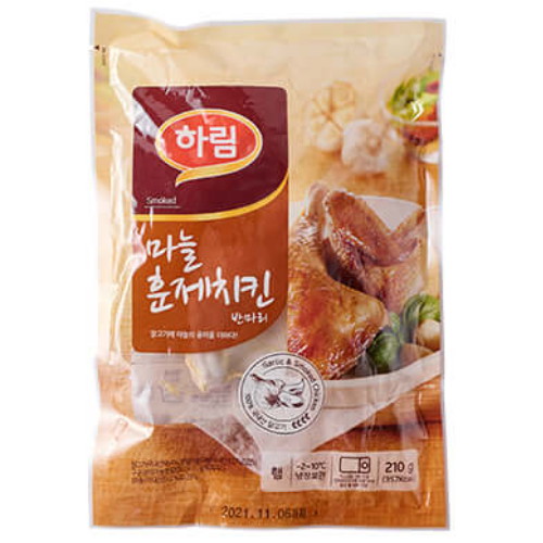 하림 마늘 훈제치킨 반마리 210g (4개)
