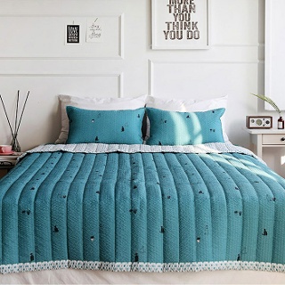 죠이 시어서커 여름이불 그린 (퀸 Q)_이미지