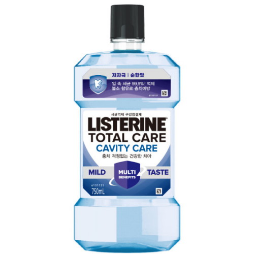 리스테린 토탈케어 캐비티케어 마일드 750ml