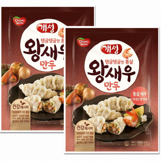 동원F&B 개성 왕새우 만두 315g이미지입니다. 누르면 해당 게시물로 새창이동합니다.