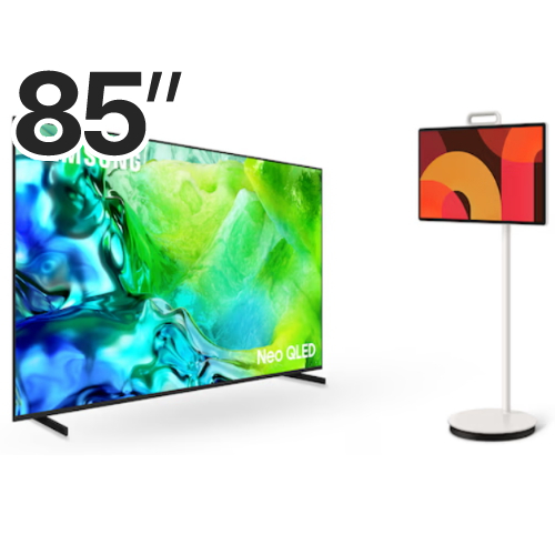 삼성전자 네오QLED KQ85QNH80AFXKR + 더 무빙스타일 KU27LSFM7AXXKR (스탠드, TV+TV)_이미지