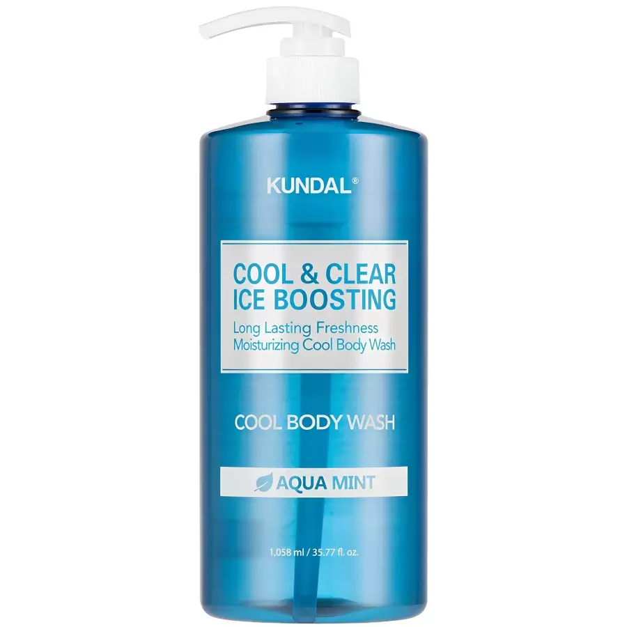 쿤달 쿨 앤 클리어 아이스 부스팅 쿨 바디워시 아쿠아민트 500ml (6개)_이미지