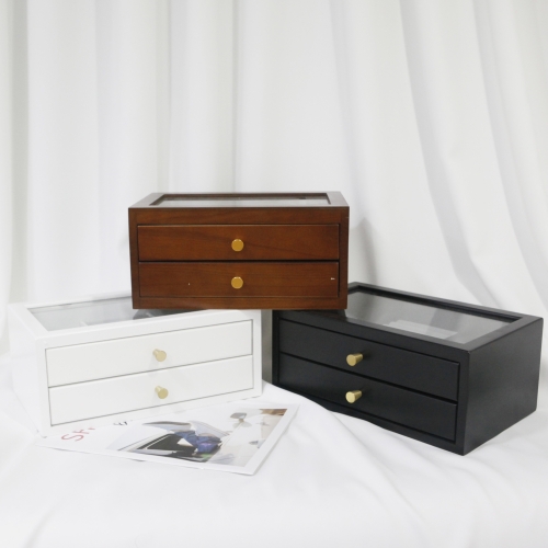 원목 우드 보석함 주얼리 악세사리 귀걸이 목걸이 반지 피어싱 보관함 정리함 케이스