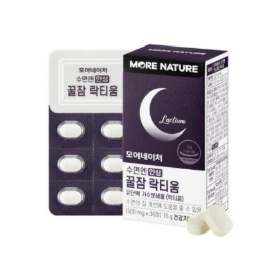 더블유라이프앤케어 모어네이처 꿀잠 락티움 30정 (1개)_이미지