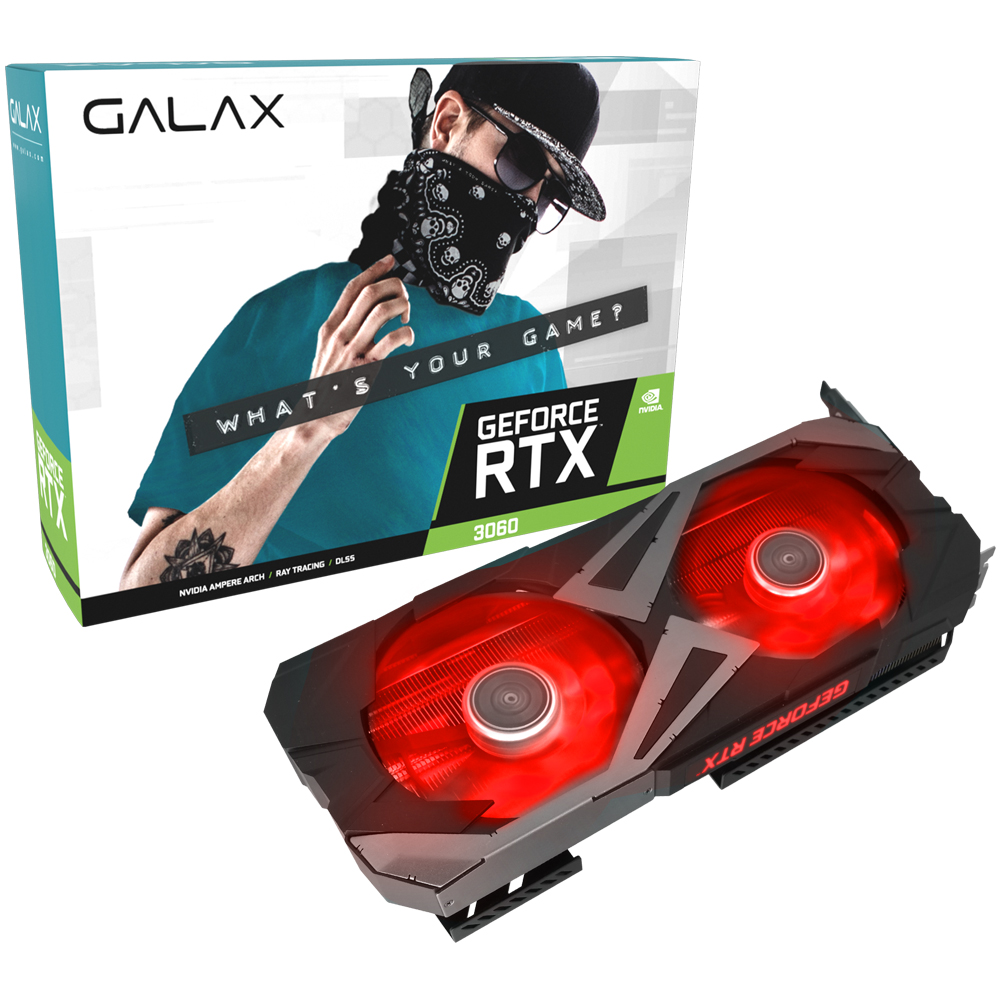 갤럭시 GALAX 지포스 RTX 3060 EX BLACK OC V2 D6 12GB