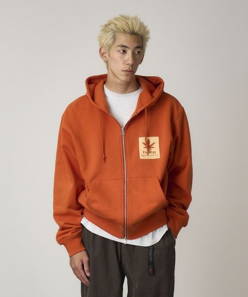 그라미치 HEMP 집업 후드티 Burnt Orange G5FU J092 160987