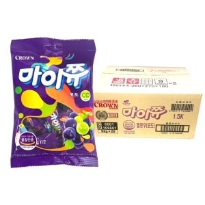 크라운제과 마이쮸 마이쮸 포도맛 92g x 20봉 1박스
