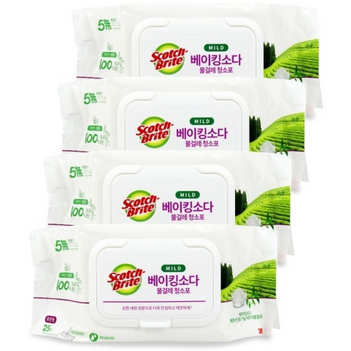 베이킹소다 물걸레 청소포 마일드 표준형 25매