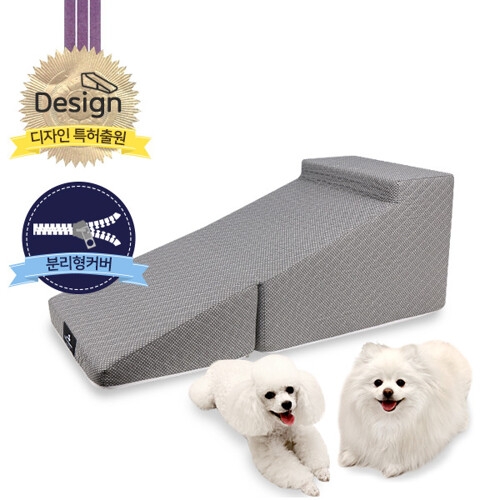 라이펀 펫츠맘마 강아지계단용 슬라이드형 교체형커버 누빔(대) (1개)_이미지