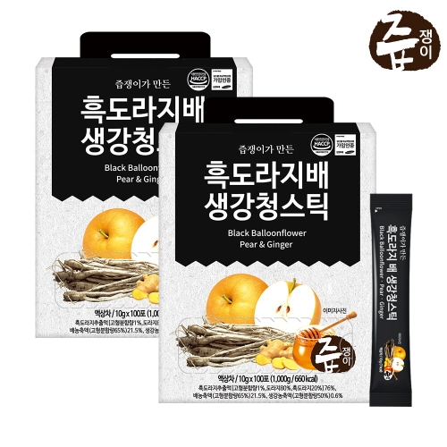 흑도라지배 생강청스틱 10g 100포