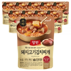 동원F&B 양반 수라 돼지고기 김치찌개 460g (10개)