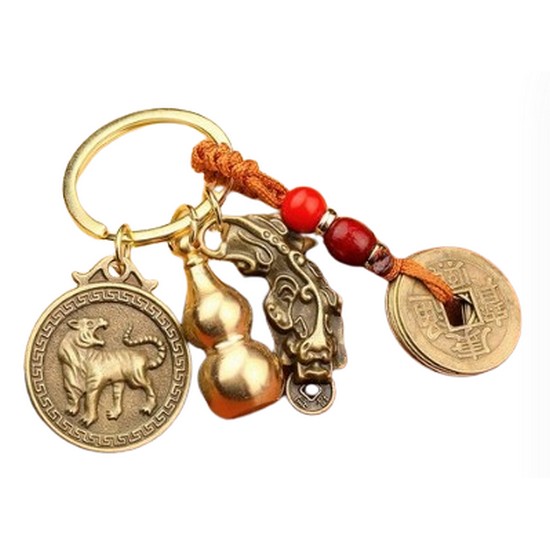 12지신 수호신 행운키링 자동차 열쇠고리 가방고리 (호랑이)_이미지
