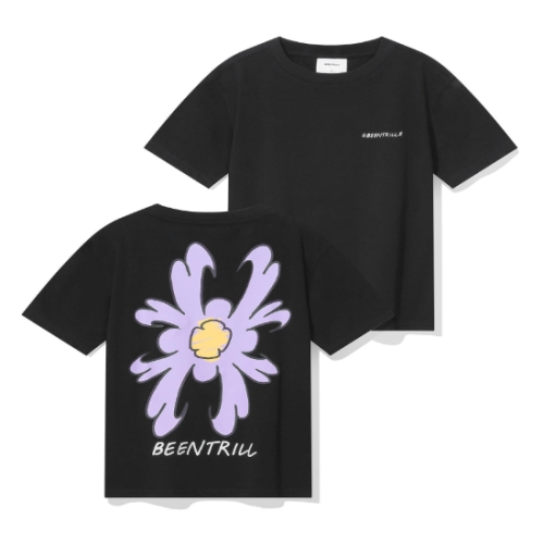 월드와이드브랜즈 빈트릴 우먼즈 L데이지 해시태그 티셔츠 블랙 BA252TS560BKIC