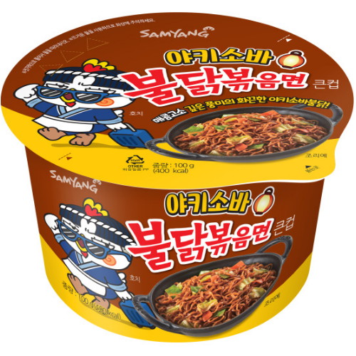 삼양식품 야끼소바 불닭볶음면 큰컵 100g (3개)_이미지