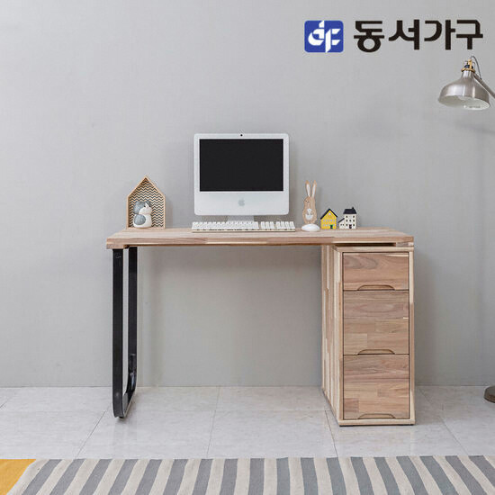 네오 아카시아 원목 3단서랍 책상