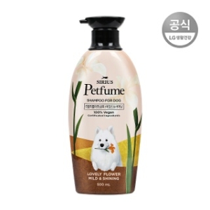 LG생활건강 시리우스 펫퓸 강아지 러블리플라워 샴푸 500ml (1개)_이미지