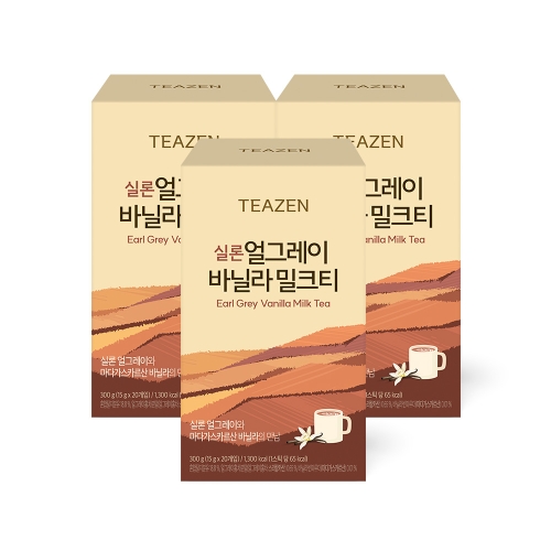 티젠 실론 얼그레이 바닐라 밀크티 20스틱 3박스이미지입니다. 누르면 해당 게시물로 새창이동합니다.
