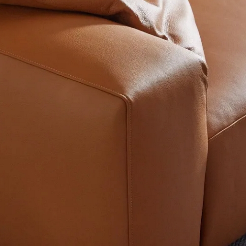 에싸 바크 베티버 천연가죽 소파 3인용 (스툴별도)_이미지