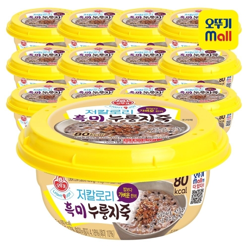 오뚜기 저칼로리 흑미누룽지죽 215g (12개)