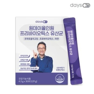 노바렉스 데이즈온 원데이 올인원 프리바이오틱스 유산균 30포 (1개)