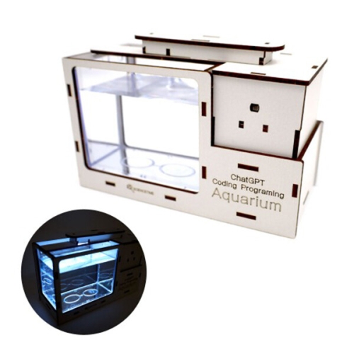 우드공작시리즈 챗GPT 코딩 아쿠아리움만들기 EDU-40604 / 과학 체험학습 실험키트