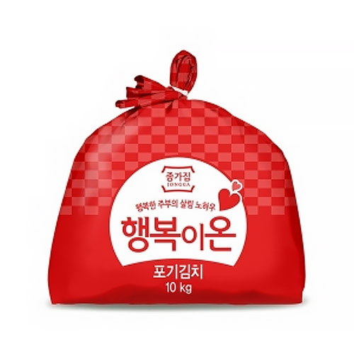 대상 종가 행복이온 포기김치 10kg (1개)