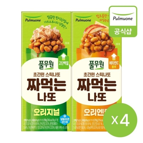 풀무원 짜먹는나또 오리지널 210g + 오리엔탈 210g (2개)
