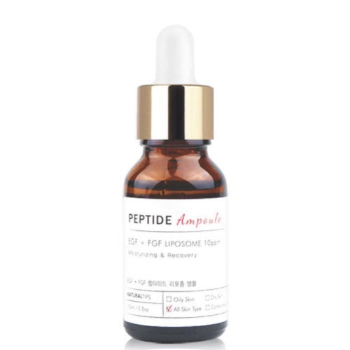 네츄럴팁스 EGF + FGF 펩타이드 10ppm 앰플 15ml (1개)_이미지