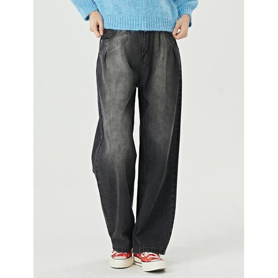 아비스타 BNX 데님 와이드 핀턱 워싱 데일리 롱팬츠 BW4PT005L0