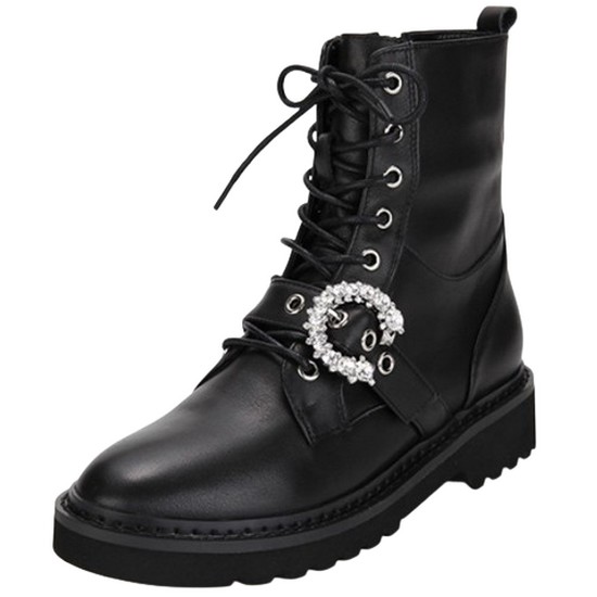 바바라 보석장식 워커부츠 BBF851BK_이미지