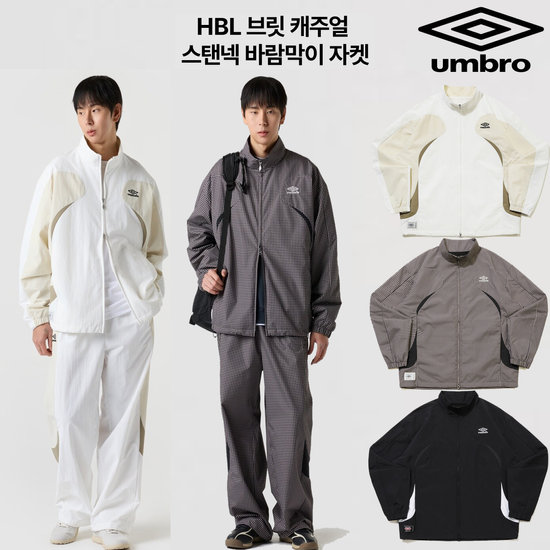 백 HBL 브릿 캐주얼 스탠넥 바람막이 자켓 UR121CJK24